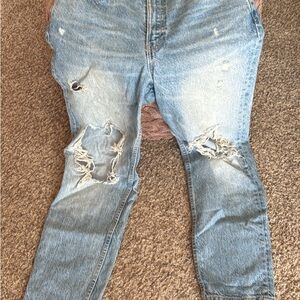 Zara Brand Distressed Light Blue Women's Jeans